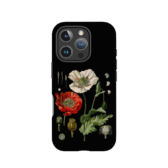 Red Poppy flower Botanical Poppies Red Poppy IPhone Cases