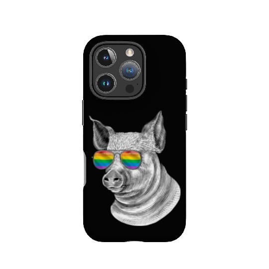 Funny Pig LGBT Rainbow Flag Gay Pride IPhone Cases