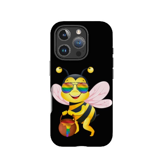 Bee LGBT Pride Rainbow Honey IPhone Cases