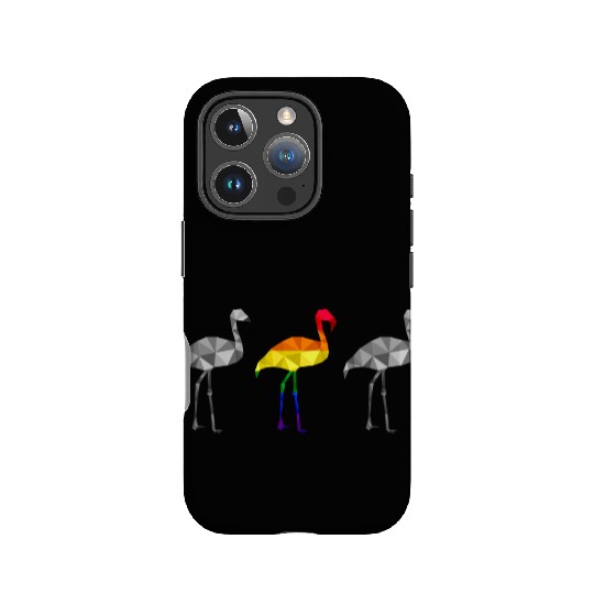 Flamingo LGBTQ Gay Pride Rainbow Flag Different IPhone Cases
