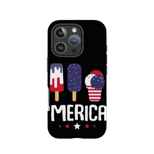 Merica Ice Cream Lover Popsicles US Flag IPhone Cases
