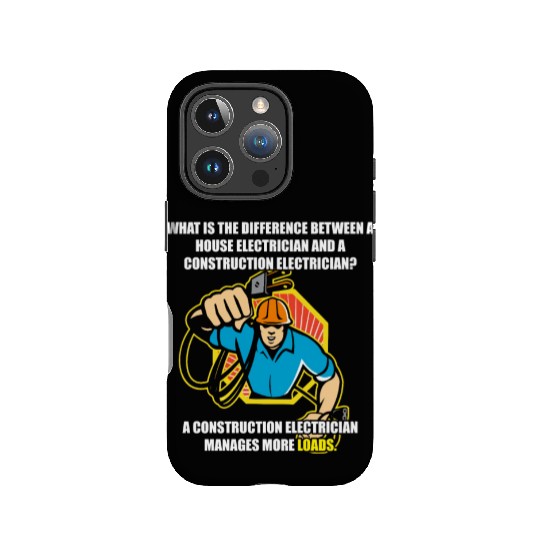 Electrician Electrical Engineer Lineman IPhone Cases