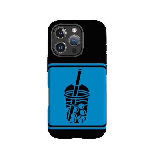 Button sign bubble tea IPhone Cases