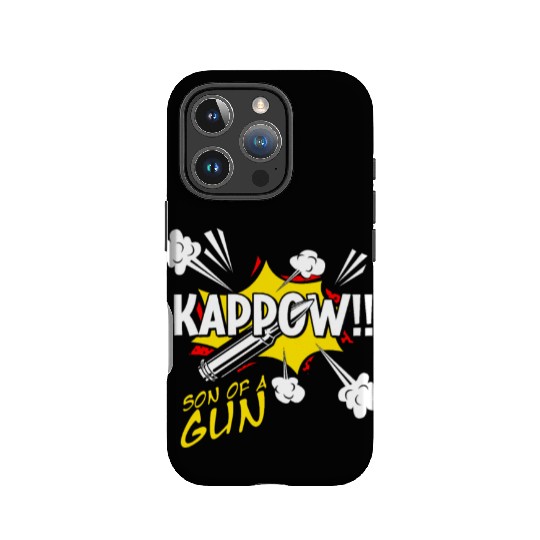 Kappow Bullets Gun Explosion Big bang Aesthetic IPhone Cases