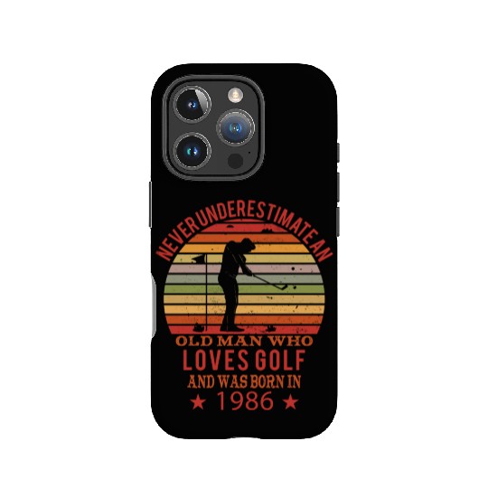 Golfing Golfplayers Vintage 1986 Birthday IPhone Cases