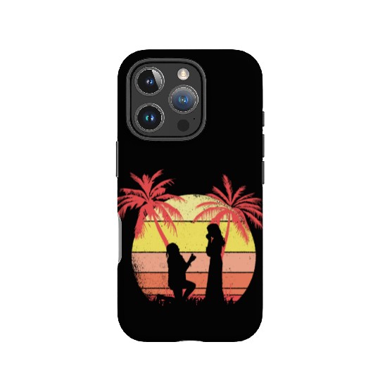 Lesbian Couple Romantic Marriage Propose Summer IPhone Cases