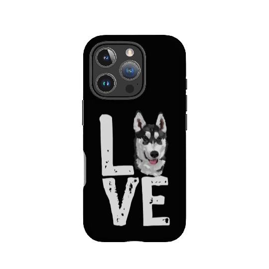LOVE HUSKY DOGS IPhone Cases