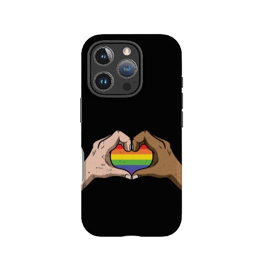 LGBT Rainbow Heart Gay Pride Lesbian Equality Gift IPhone Cases
