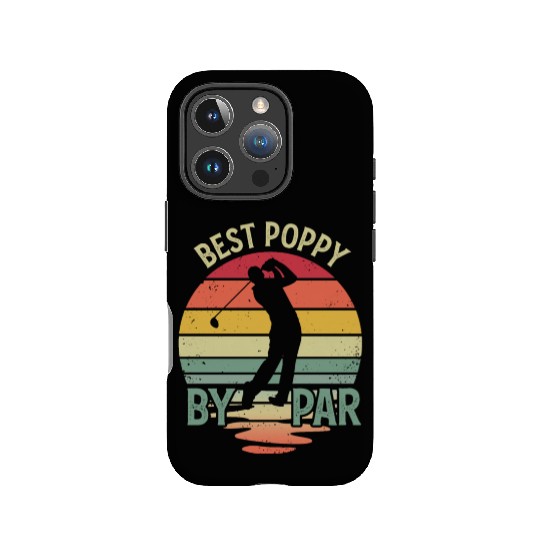 Best Poppy By Par Vintage Funny Golf Dad IPhone Cases