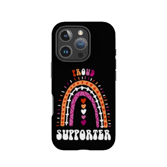 Proud Supporter Lesbian Pride Boho Rainbow IPhone Cases