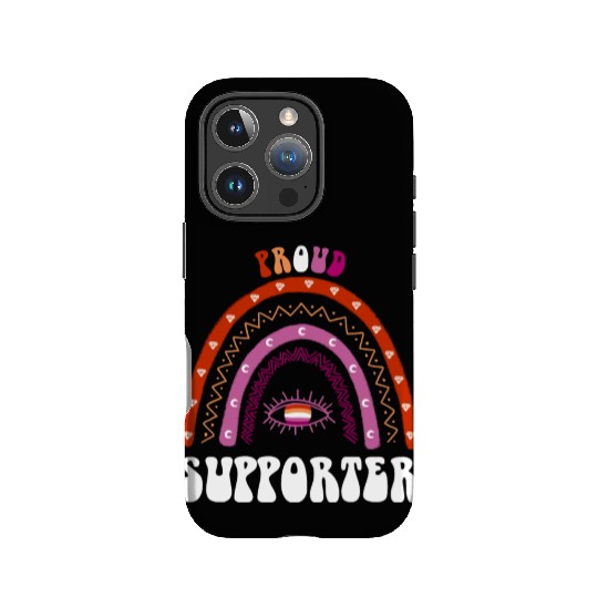 Lesbian Rainbow Proud Supporter Lesbian IPhone Cases