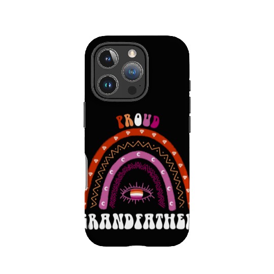 Lesbian Rainbow Proud Grandfather Lesbian IPhone Cases