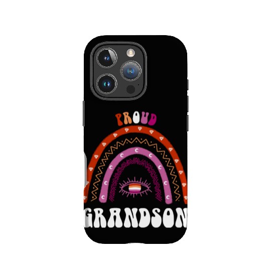 Lesbian Rainbow Proud Grandson Lesbian IPhone Cases