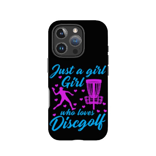 Girl Who Loves Disc Golf Vintage Ultimate Frisbee IPhone Cases