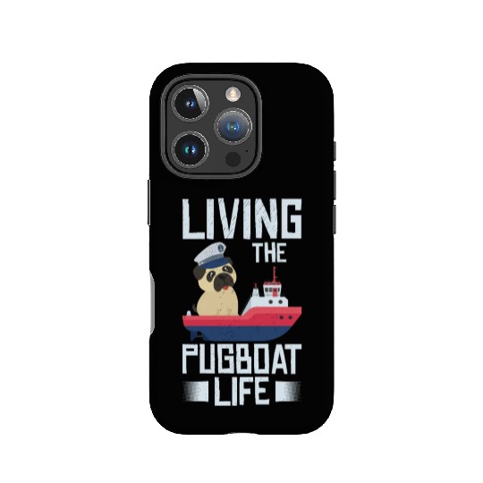 Tugboat Pugboat Life Sailing Pug Owner Boat IPhone Cases