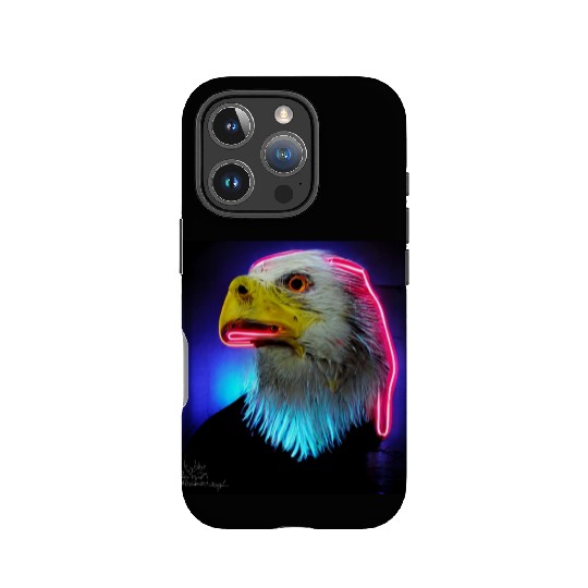 i love america neon bright lightsamerican eagle IPhone Cases