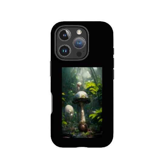 Mushrooms in the jungle. Unusual mushrooms in the IPhone Cases