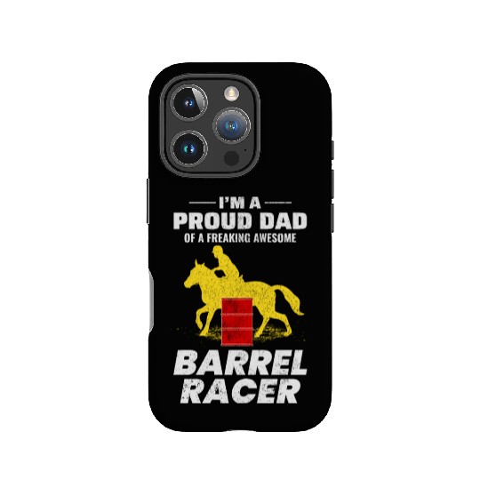 Barrel Racer Racing Horse Riding Dad Fathers day IPhone Cases
