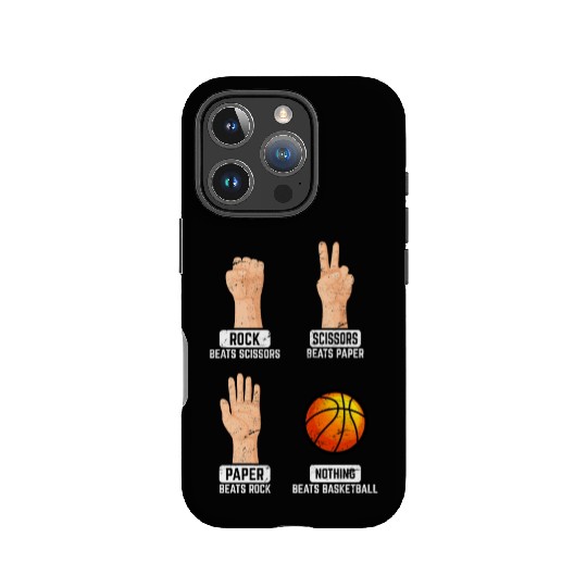 Rock Paper Scissors Nothing Beats Basketball Playe IPhone Cases