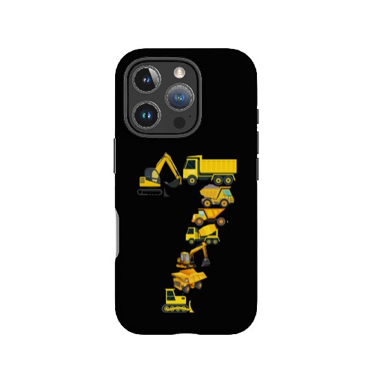 Construction Vehicles Trucks For 7 Year Old Boys IPhone Cases