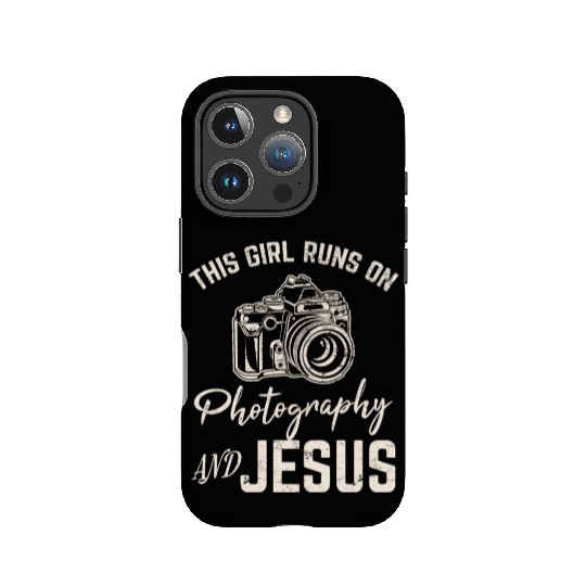 This Girl Runs On Photography And Jesus Photograph IPhone Cases