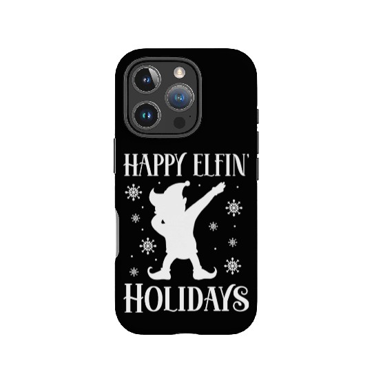 Christmas Happy Elfin Holidays Funny Elf Xmas Gift IPhone Cases