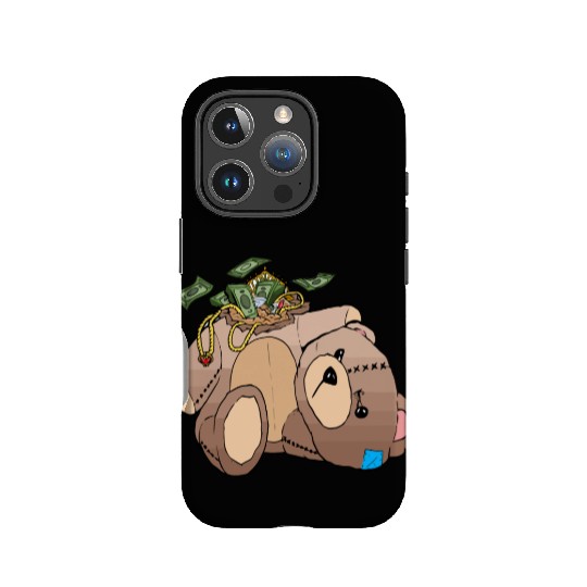 Money Teddy Bear Riches IPhone Cases
