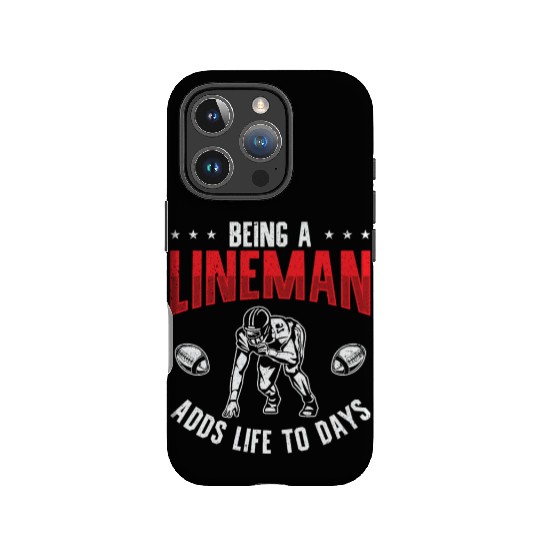 Football Lineman Life Football Player Sports IPhone Cases