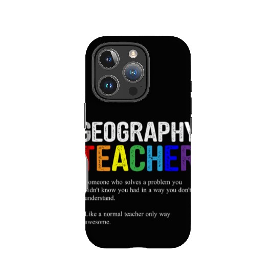 Geography teacher definition, Geography teacher IPhone Cases