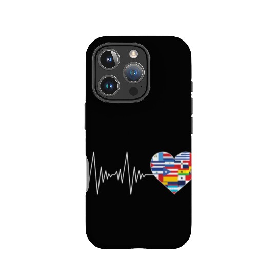 Hearts Beat Spanish Flags Hispanic Heritage Month IPhone Cases