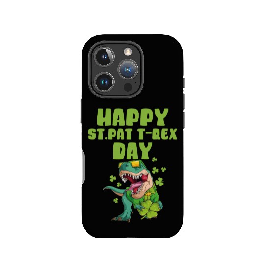 Kids Happy St Pat Trex Day Dino St Patrick Toddler IPhone Cases