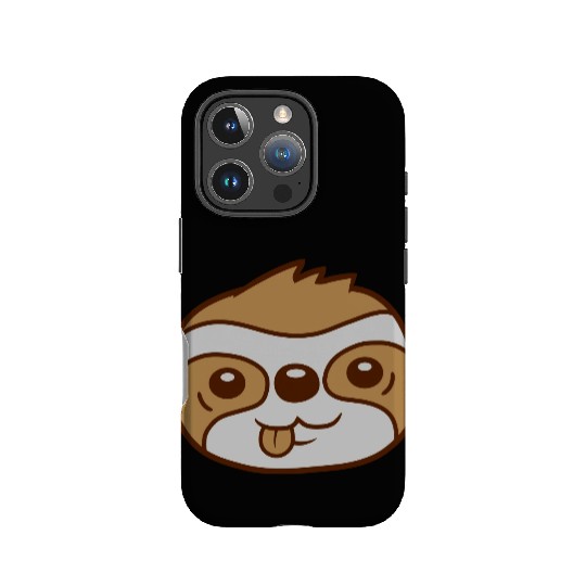 face sloth cartoon head IPhone Cases