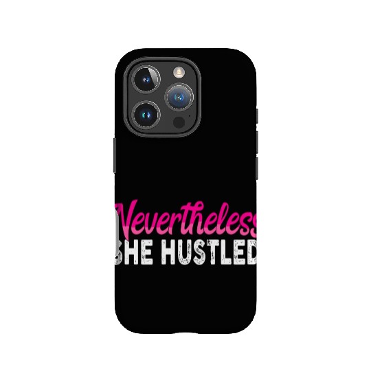 Nevertheless She Hustled Women Weightlifting Gym W IPhone Cases