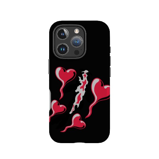 hearts koi fish nishikigoi IPhone Cases
