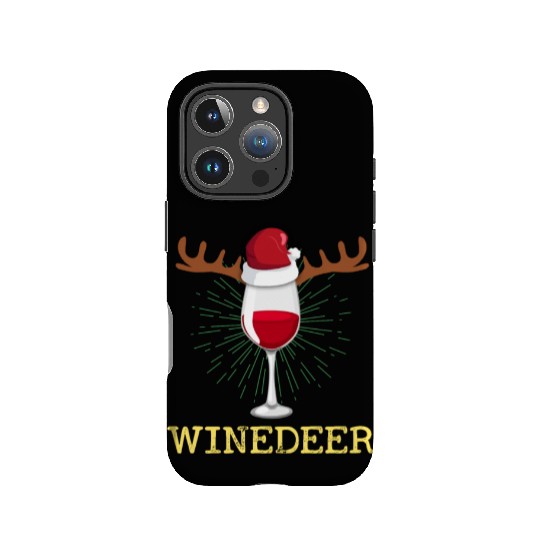 Chistmas Season Winedeer Wine Glass IPhone Cases