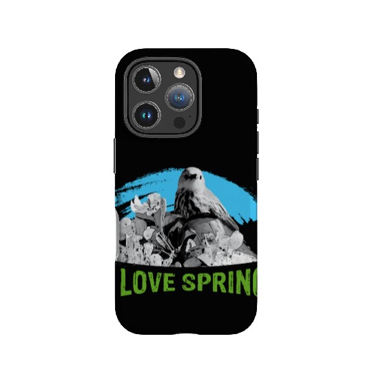 I love SPRING with Eagle IPhone Cases