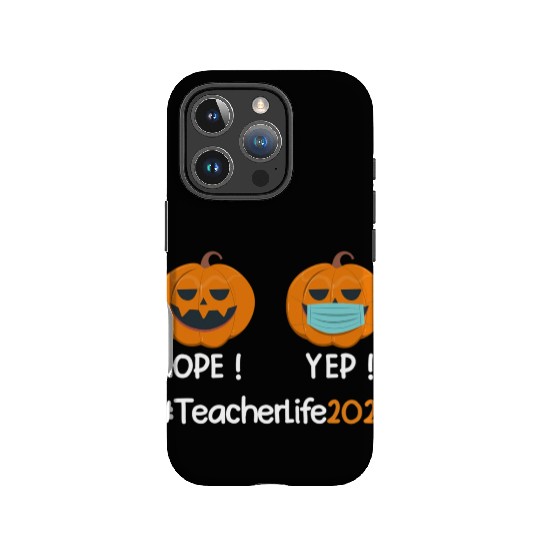Funny Halloween Teacher life 2021 Pumpkin wearing IPhone Cases
