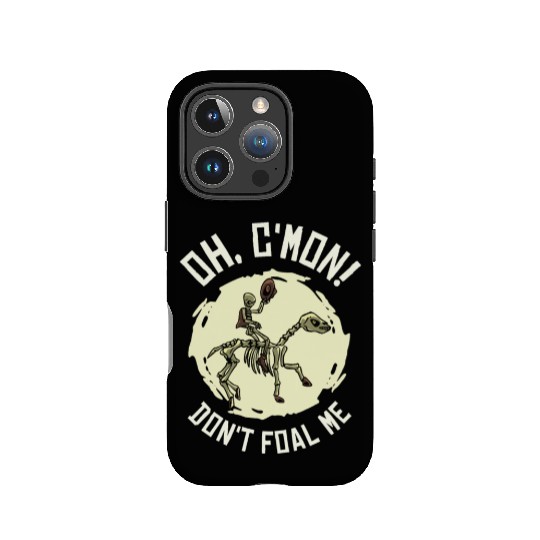 Halloween Cowboy Skeleton Foal Horse Riding IPhone Cases