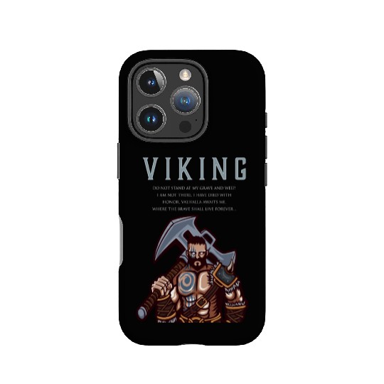 Viking Warrior Valhalla Awaits Me 1 IPhone Cases