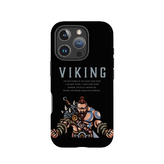 Viking Warrior Valhalla Awaits Me 2 IPhone Cases