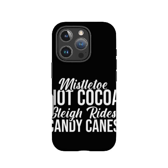 Mistletoe Hot Cocoa Sleigh Rides Candy Canes IPhone Cases