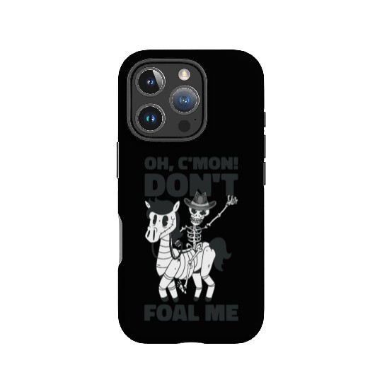 Halloween Cowboy Skeleton Foal Horse Riding IPhone Cases