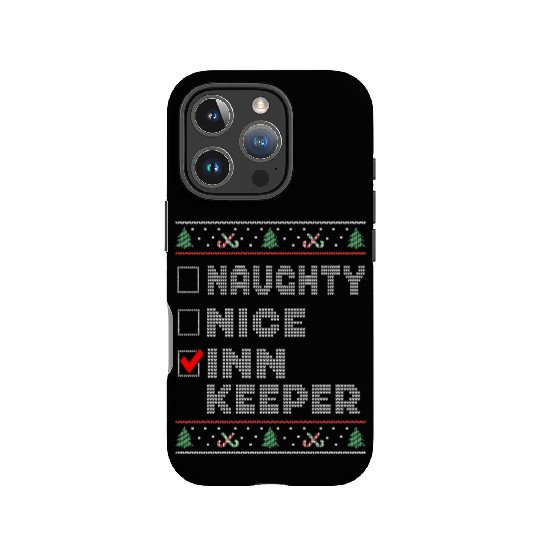 Naughty Nice Innkeeper, Matching Christmas Group IPhone Cases