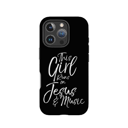 Christian Musician This Girl Runs On Jesus & Music IPhone Cases