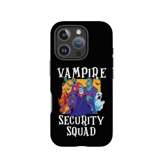 Vampire Security Squad Funny Easy Halloween Costum IPhone Cases