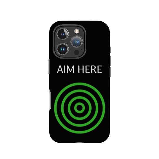 Aim Here Target Archery Bullseye IPhone Cases