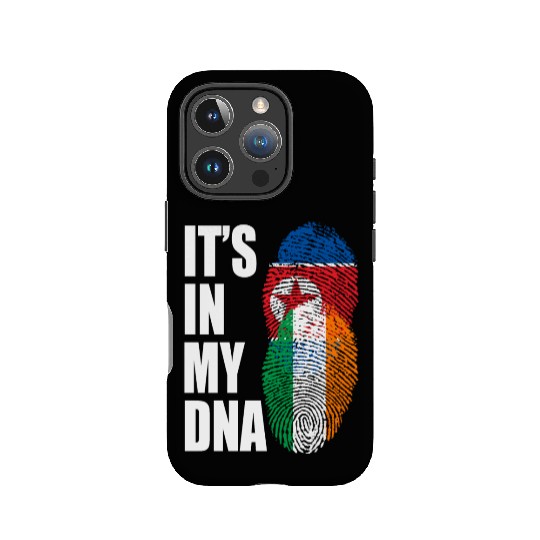 North Korean And Irish Mix Heritage DNA Flag IPhone Cases