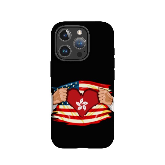 Hong Kongese Who Live in America HongKong Flag IPhone Cases