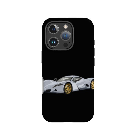 Silver car IPhone Cases