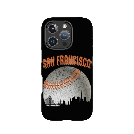 San Francisco Vintage Skyline Baseball For Gameday IPhone Cases